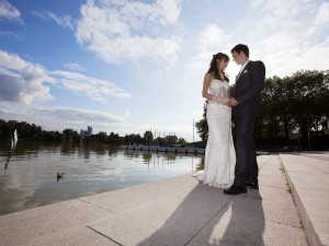 Hochzeitsfotograf, Brautpaar am See