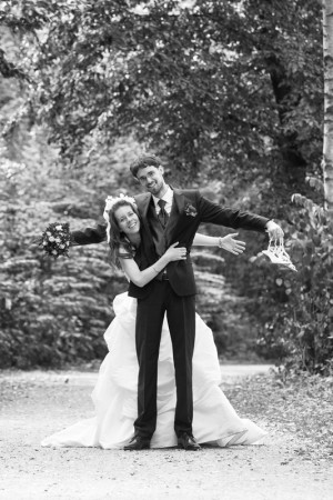 Hochzeitsfotograf, farbig schwarz weiß collage