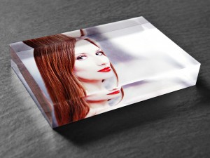 Acrylglas Block mit Portraitfoto